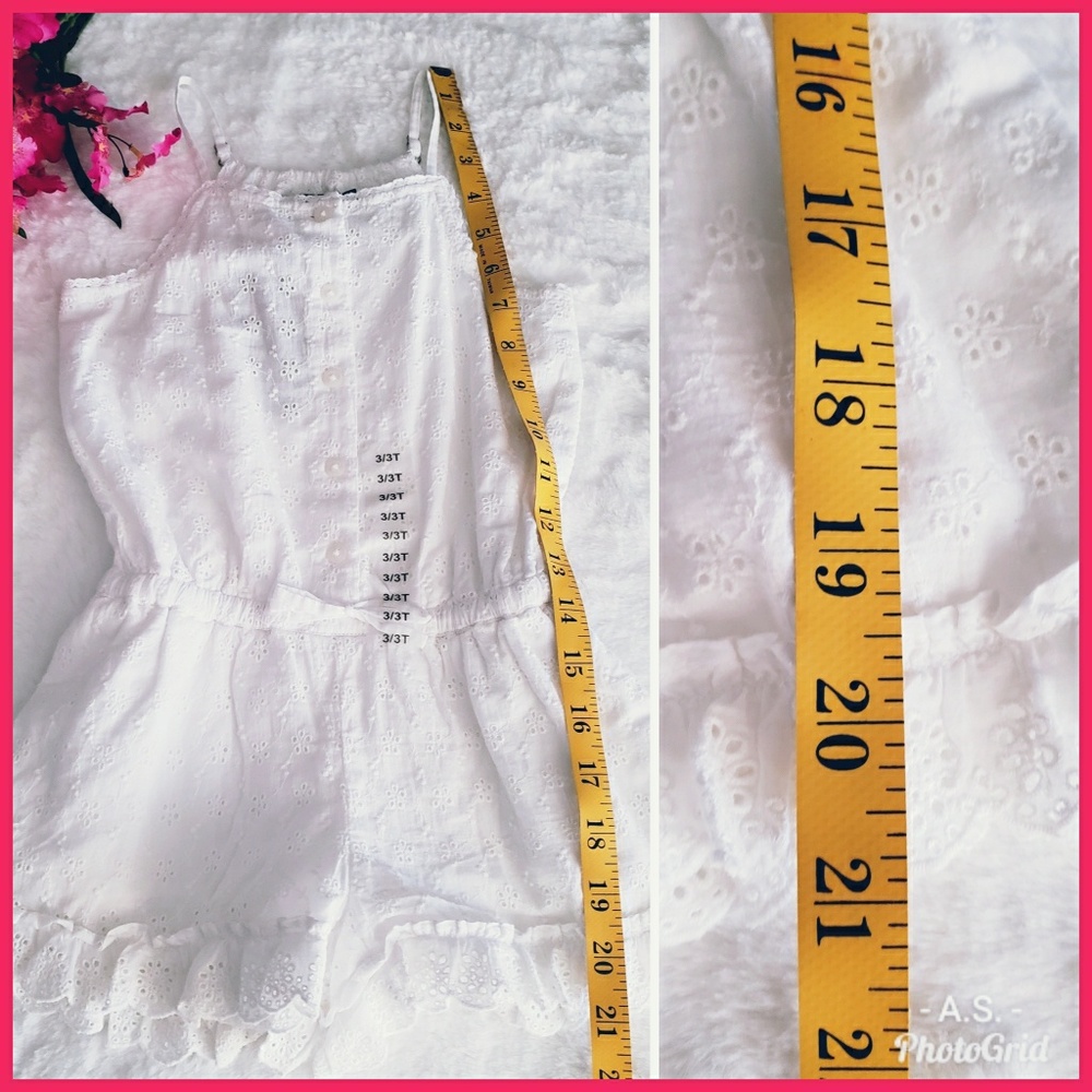 NWT Polo Ralph Lauren Romper Eyelet White 3/3T - Picture 4 of 8